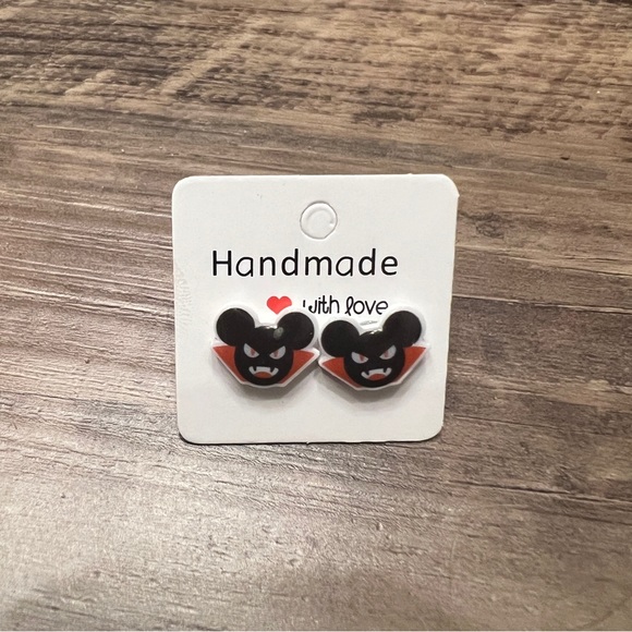 Vampire Mickey Mouse acrylic earrings. New. - Picture 2 of 5